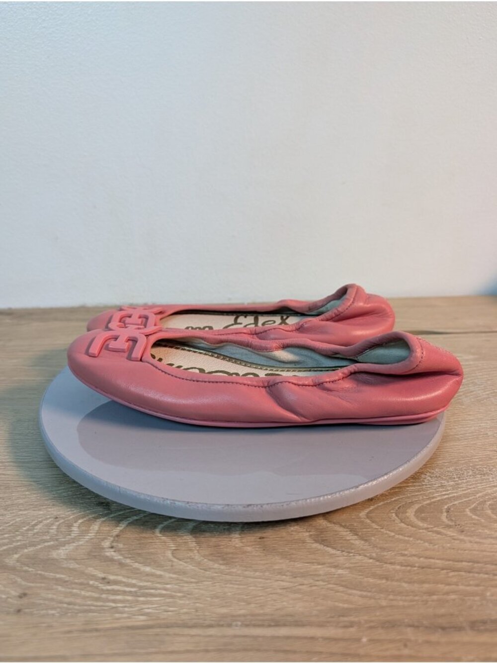 Sam Edelman Felicia Classic Ballet Flats Saddle Leather Pink Size 6 - Picture 5 of 7